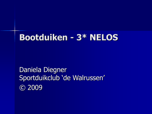 Presentatie Les Bootduiken - 3* NELOS
