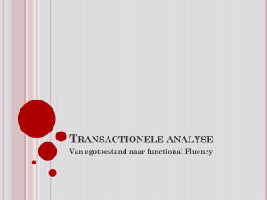 Functional Fluency - Transactionele Analyse