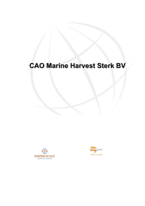 cao tekst Marine Harvest Sterk 2014-2016