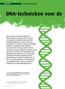 DNA-technieken voor de - Wageningen UR E-depot