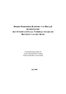 derde periodiek rapport van belgië betreffende het internationaal