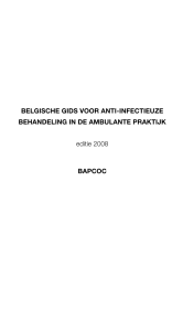 Belgische gids voor anti-infectieuze Behandeling in de
