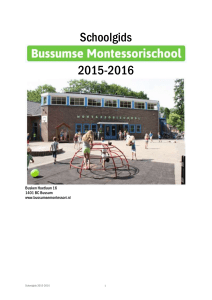 2015-2016 - Bussumse Montessorischool