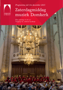 Zaterdagmiddag muziek Domkerk