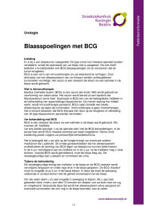 Blaasspoelingen met BCG - Streekziekenhuis Koningin Beatrix