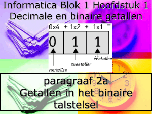 Informatica Blok 1 onderdeel 1, 2 en 3
