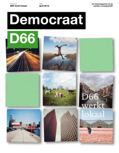 D66 werkt lokaal
