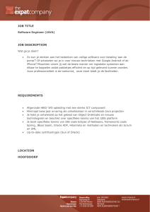 job title job description requirements location hoofddorp