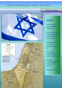Het ontstaan van Israël Medinat Yisrael
