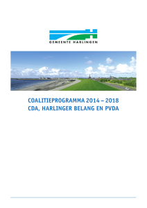 Coalitieprogramma 2014 – 2018 CDa, Harlinger Belang en pvDa