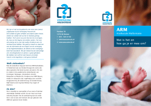 Folder ARM - Vereniging Anusatresie
