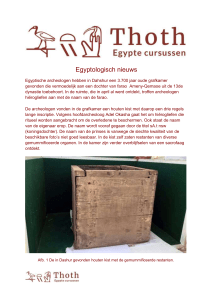 Egyptologisch nieuws - Thoth Egypte Cursussen