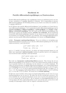 Hoofdstuk 10: Partiële differentiaalvergelijkingen en