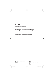 8 | 06 Biologie en criminologie