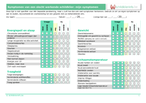 Symptomen v Energiepeil en Traagheid Symptomen van