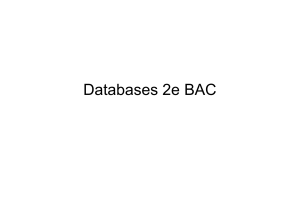 Databases 2e BAC