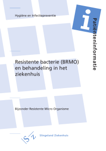 Resistente bacterie (BRMO) en behandeling in het ziekenhuis