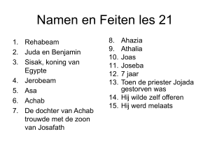 Namen en Feiten les 3