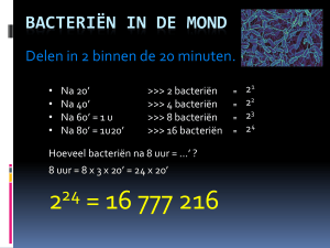 BacteriËn in de mond