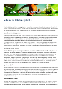 Printversie Vitamine B12 uitgelicht
