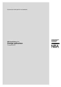 NBA-handreiking 1111 Onderscheid tussen overige opdrachten