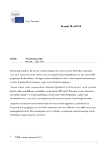 Verklaring Eurotop, Brussel, 12 juli 2015
