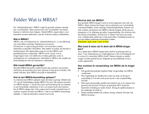Folder Wat is MRSA