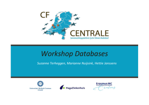 Workshop databases