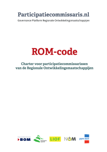 ROM-code - Participatiecommissaris.nl