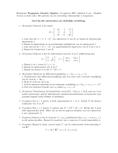 Herkansing Toegepaste Lineaire Algebra, 13 augustus 2007