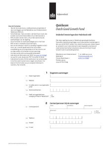 Quickscan - Dutch Good Growth Fund (DGGF)
