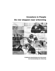 Investors in People De vier stappen naar erkenning