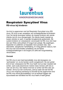 Respiratoir Syncytieel Virus - Laurentius Ziekenhuis Roermond