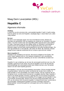 Hepatitis C - Algemene informatie