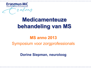 Medicamenteuze behandeling van MS