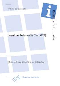 Insuline Tolerantie Test (ITT) - Folders