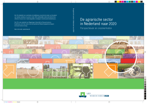 De agrarische sector in Nederland naar 2020