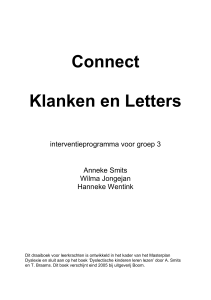 Draaiboek Connect Klanken en Letters