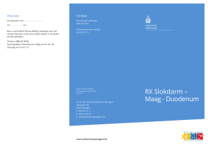RX Slokdarm – Maag - Duodenum - OLV van Lourdes Ziekenhuis