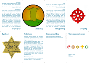 Wereldgodsdiensten Symbool Jodendom Symbool Boeddhisme