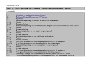 Afdeling III – Terbeschikkingstelling van ICT-devices