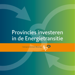 Provincies investeren in de Energietransitie