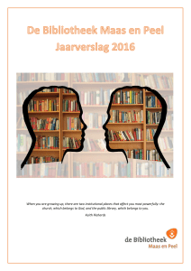 Jaarverslag 2016 - Bibliotheek Maas en Peel