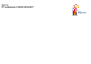 PT onderbouw 3 HAVO 2016-2017