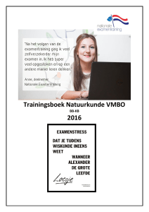 Oefenmateriaal Examentrainingen NaSk 1 VMBO Basis / Kader 2016