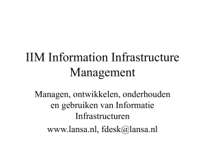 IIM Information Infrastructure Management