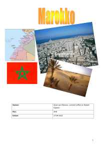 Marokko Casablanca Namen: Arjen van Pijkeren, Lennart Lieffijn en