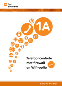 Telefooncentrale met firewall en Wifi