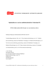 Optimaliseren van het antibioticabeleid in Nederland