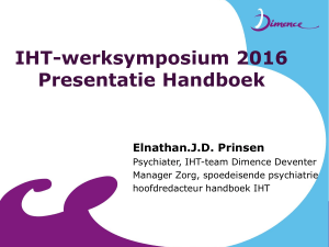 IHT-werksymposium Presentatie Handboek IHT